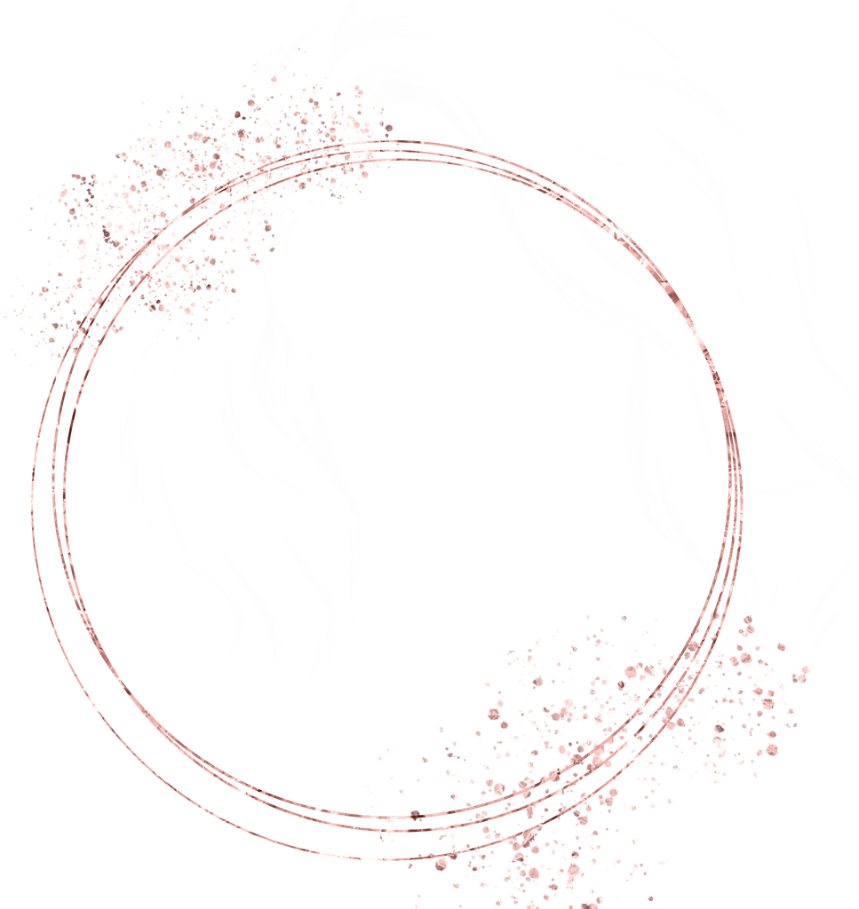 rose gold circle frame